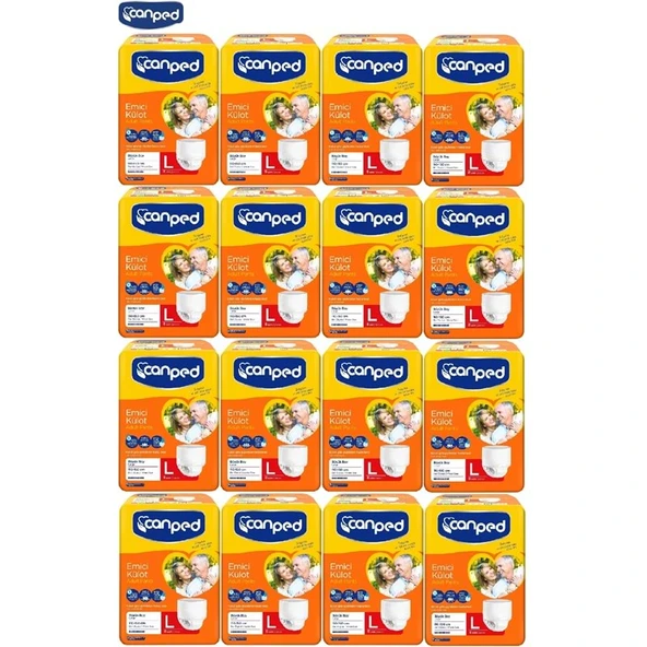 Canped Emici Külot Yetişkin Bezi Büyük-Large 128 Adet (16Pk*8) ürün görseli 1