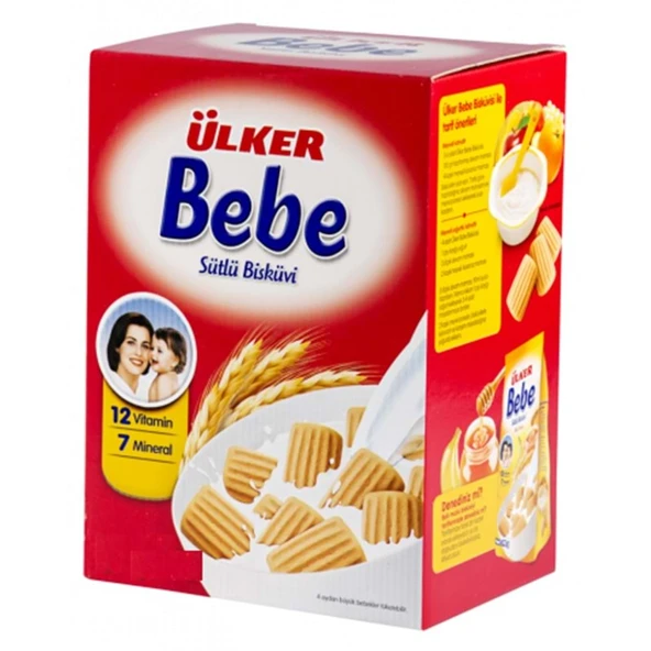 Ülker Bebe Bisküvisi 800Gr 12 Vitaminli Kutu ürün görseli 1