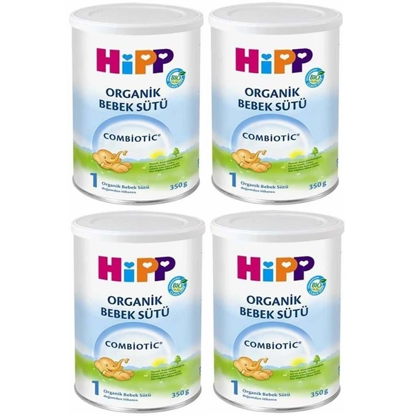 Hipp Organik Combiotic Bebek Sütü 350GR No:1 (4 Lü Set) ürün görseli 1