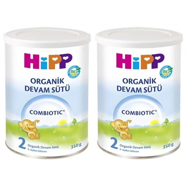Hipp Organik Combiotic Bebek Sütü 350GR No:2 (2 Li Set) ürün görseli 1