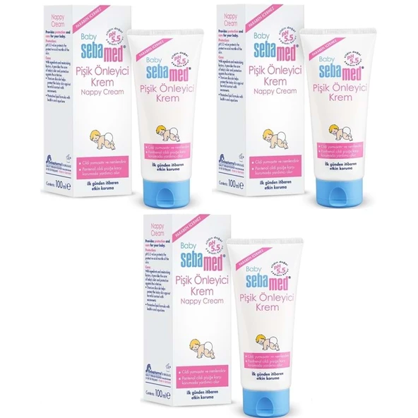 Sebamed Bebek Pişik Önleyici Krem 100ML (3 Lü Set) ürün görseli 1