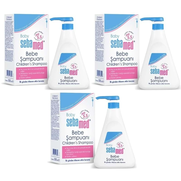 Sebamed Bebek Şampuanı 500ML Pompalı (3 Lü Set) ürün görseli 1