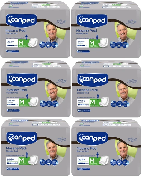 Canped Mesane Pedi Klasik Erkek M - Orta 72 Adet (6PK*12) ürün görseli 1