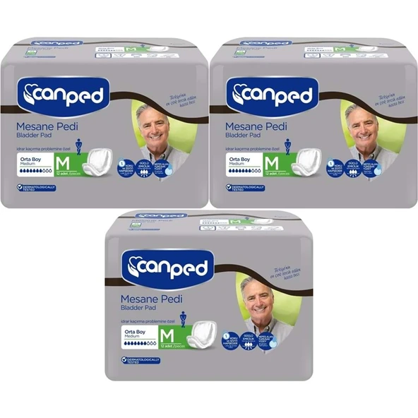Canped Mesane Pedi Klasik Erkek M - Orta 36 Adet (3PK*12) ürün görseli 1