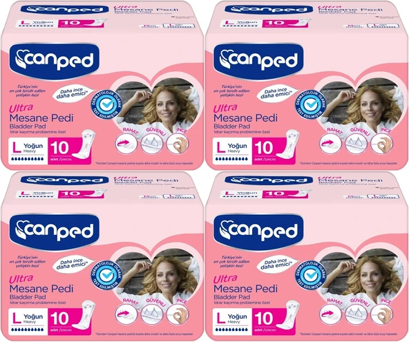 Canped Mesane Pedi Ultra L - Large - Büyük - Yoğun 40 Adet (4PK*10) ürün görseli 1