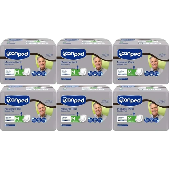 Canped Mesane Pedi Klasik Erkek M - Orta 72 Adet (6PK*12) ürün görseli 1