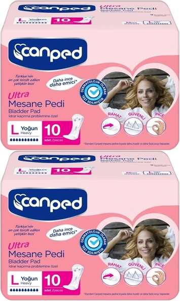 Canped Mesane Pedi Ultra L - Large - Büyük - Yoğun 20 Adet (2PK*10) ürün görseli 1