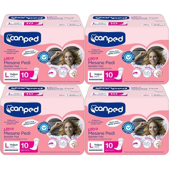 Canped Mesane Pedi Ultra L - Large - Büyük - Yoğun 40 Adet (4PK*10) ürün görseli 1