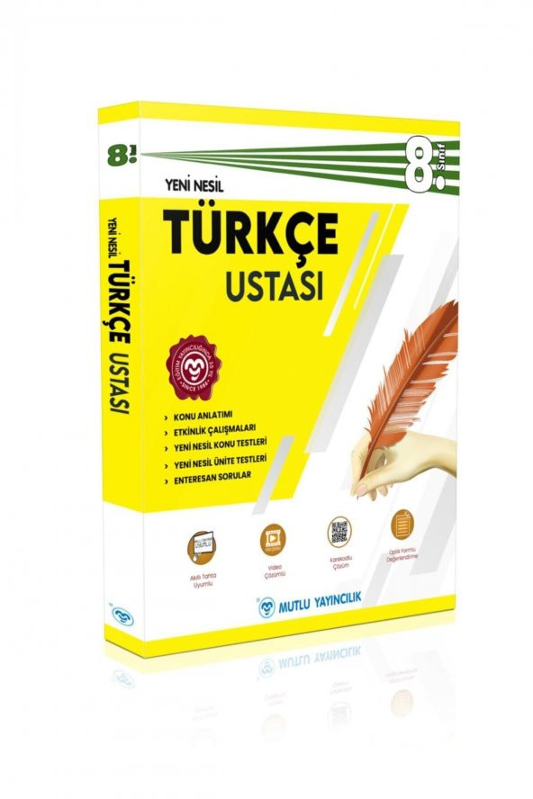 Mutlu 8.Sınıf Yeni Nesil Türkçe Ustası ürün görseli 1