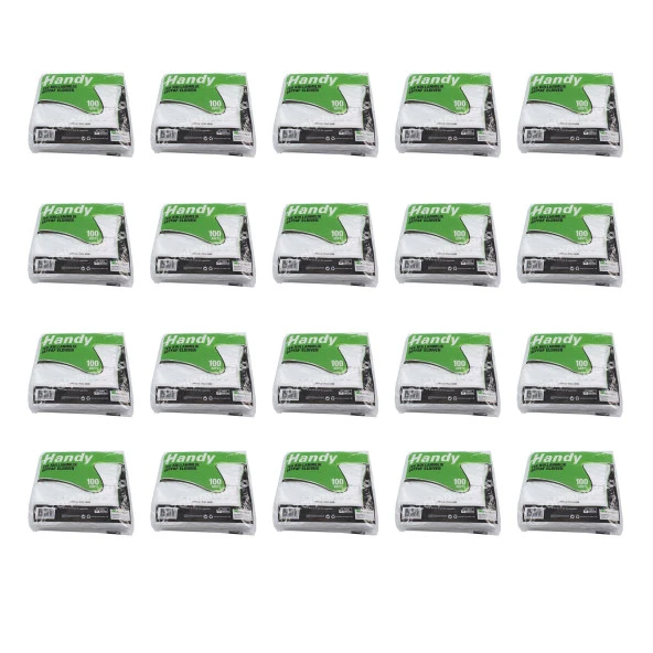 Handy HDPE İş Temizlik Tek Kullanımlık Şeffaf Eldiven / Büyük Boy / 100 Adetlik 20 Paket - Koli ürün görseli 1