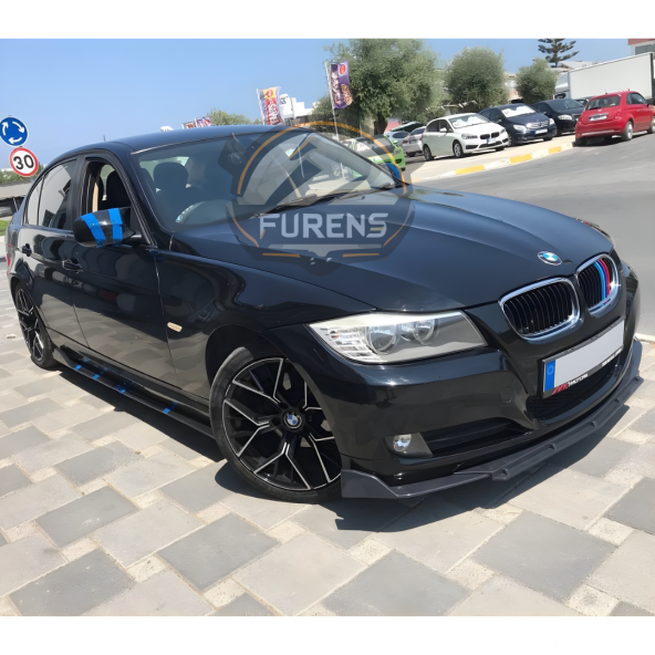 Bmw E90 Uyumlu Brabus Ön Lip 3 Parça Kanatlı Lip - Resim 3