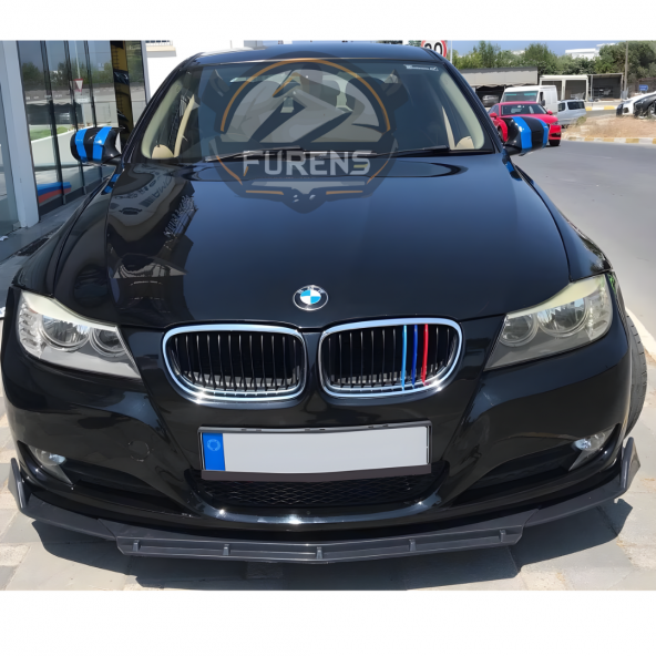 Bmw E90 Uyumlu Brabus Ön Lip 3 Parça Kanatlı Lip - Resim 4