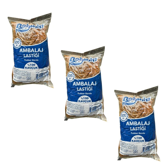 Dolphin Kauçuk Ambalaj Paketleme Lastiği - Çap : 70 mm. - 500 Gr.lık 3 Paket ürün görseli 1