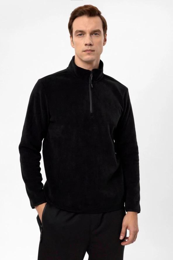 Kapişonlu Yaka Regular Kalıp Düz Sweatshirt ürün görseli 1