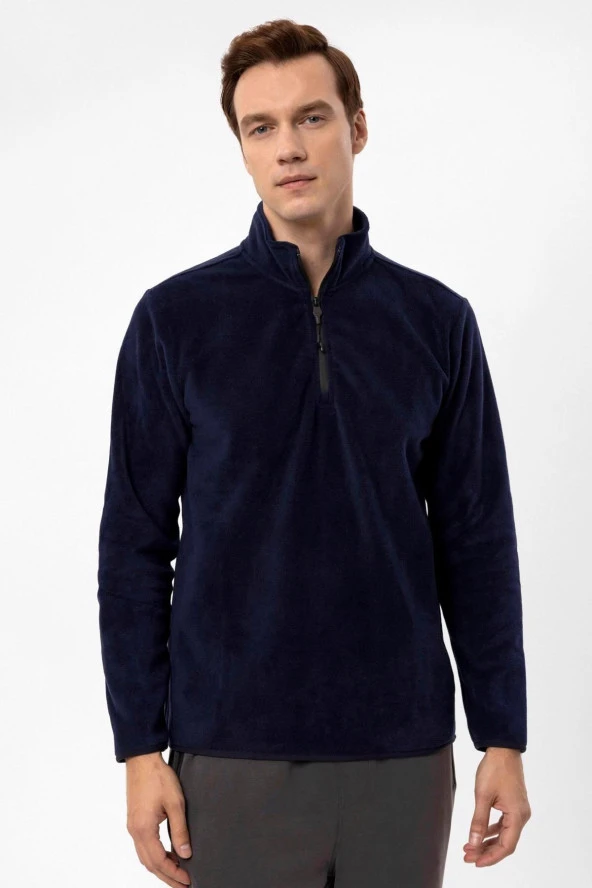Kapişonlu Yaka Regular Kalıp Düz Sweatshirt - Resim 6