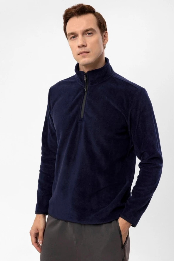 Kapişonlu Yaka Regular Kalıp Düz Sweatshirt - Resim 9