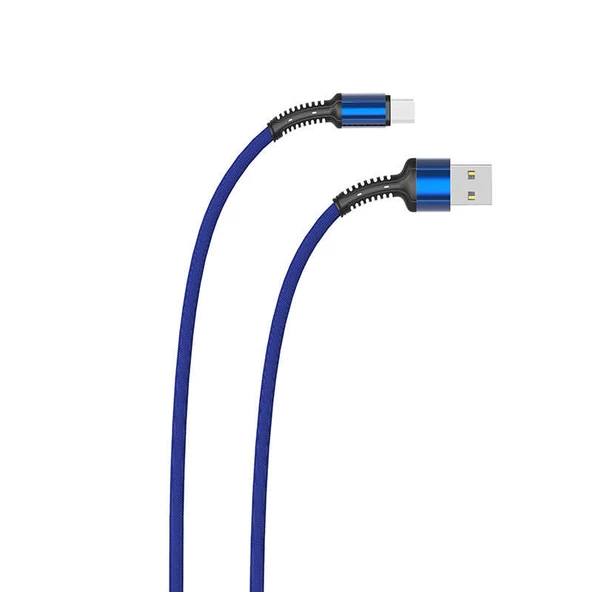 Zore LS64 2 Metre Hasir Micro Usb Şarj Data Kablosu - Resim 3