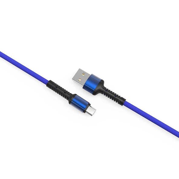 Zore LS64 2 Metre Hasir Micro Usb Şarj Data Kablosu - Resim 4