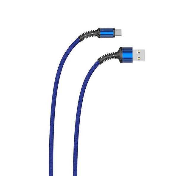 Zore LS64 2 Metre Hasir Type-C Usb Şarj Data Kablosu - Resim 2