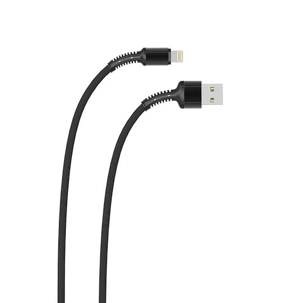 Zore LS65 3 Metre 2.4A Hasir Lightning Usb Şarj Data Kablosu - Resim 5