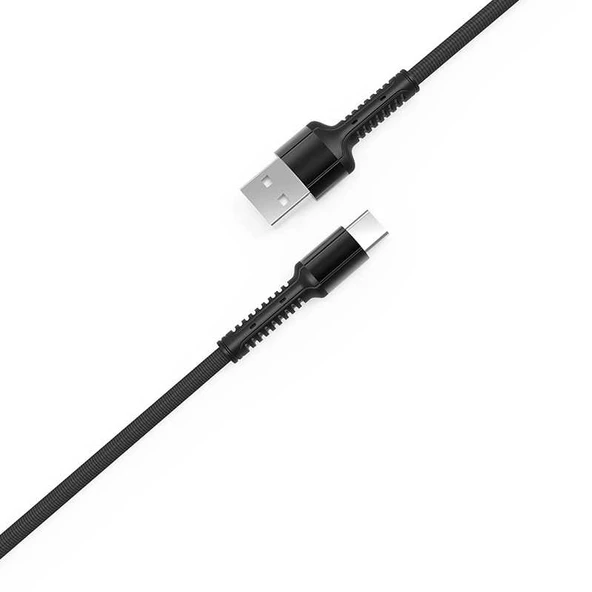 Zore LS65 2.4A 3 Metre Hasir  Type-C Usb Şarj Data Kablosu - Resim 2