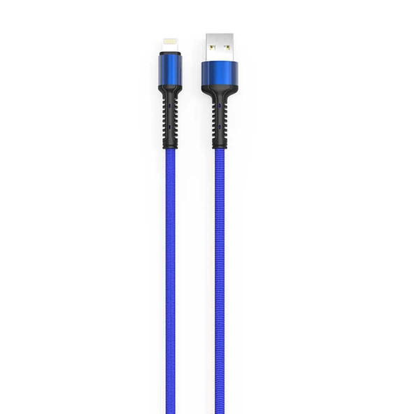 Zore LS65 3 Metre 2.4A Hasir Lightning Usb Şarj Data Kablosu - Resim 9