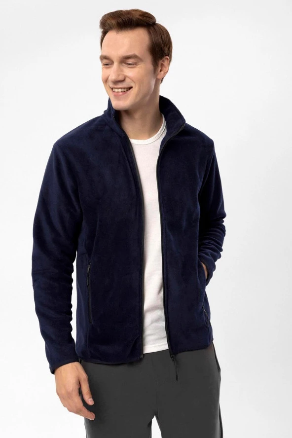 Sivri Yaka Regular Kalıp Düz Sweatshirt - Resim 5
