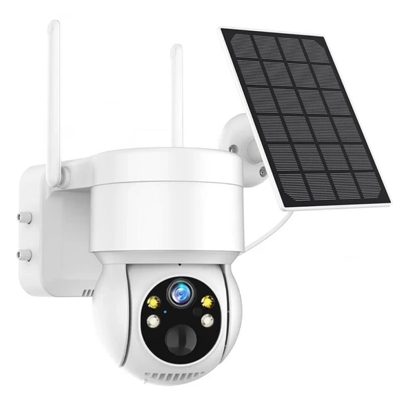 Powermaster Solar Güvenlik Kamerası Güneş Enerjili 4 Mp Dış Mekan Ip Kamera Gece Görüşlü ürün görseli 1