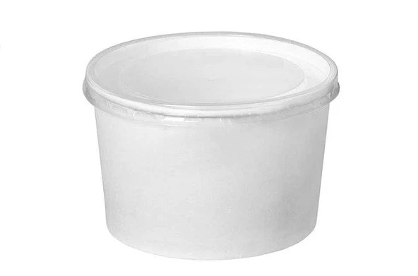 Kapaklı Karton Çorba Kasesi 50 Adet 16 Oz ürün görseli 1