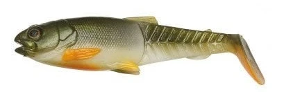 Savage Gear Craft Cannibal Paddletail 12.5 cm 20 gr Sahte Balık Olive Hot Orange - Turna Silikonu 20 gram 1 Adet ürün görseli 1