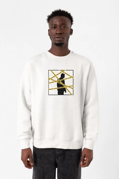 The Mentalist Crime Scene Tape Beyaz Erkek 2ip Sweatshirt ürün görseli 1