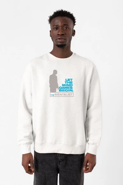 The Mentalist Let The Mind Beyaz Erkek 2ip Sweatshirt ürün görseli 1