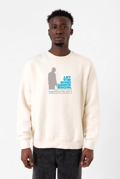 The Mentalist Let The Mind Ekru Erkek 2ip Sweatshirt ürün görseli 1
