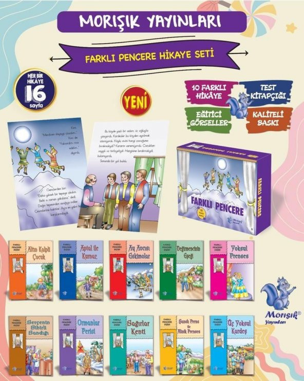 Morışık 1. Sınıf Farklı Pencere Hikaye Seti 10 Kitap ürün görseli 1
