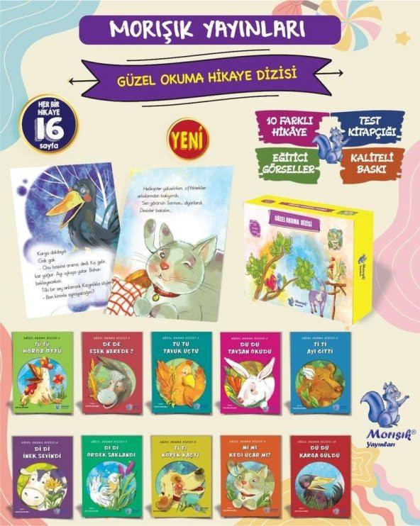 Morışık 1. Sınıf Güzel Okuma Hikaye Seti 10 Kitap ürün görseli 1