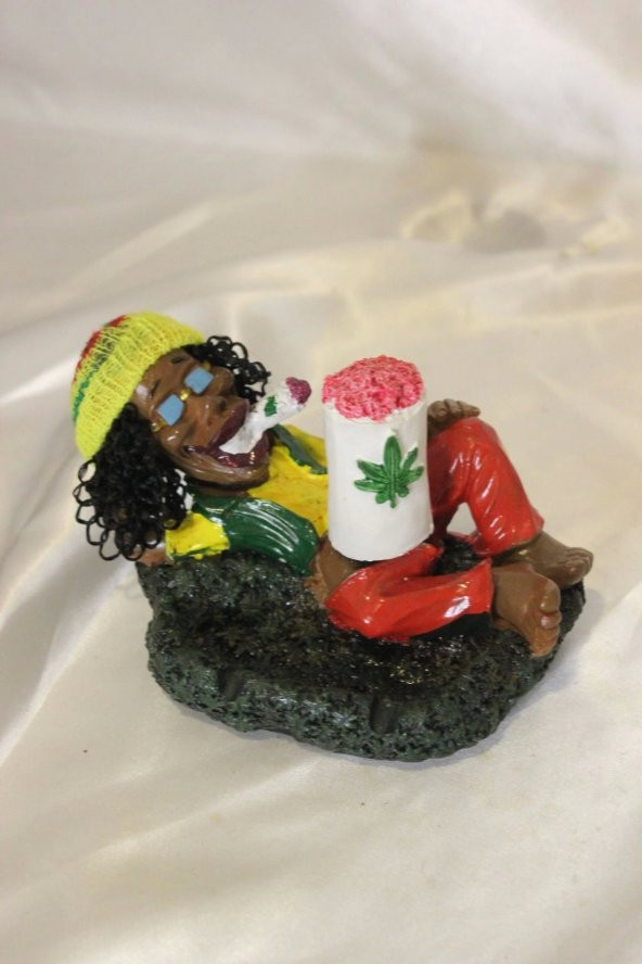 Küllük Muzip Kültablası Bob Marley Çiçek - Resim 2