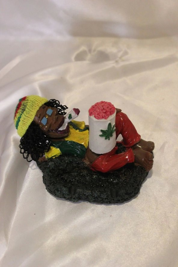 Küllük Muzip Kültablası Bob Marley Çiçek - Resim 6