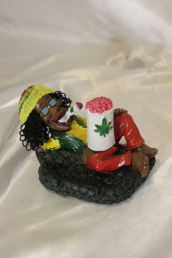 Küllük Muzip Kültablası Bob Marley Çiçek - Resim 8