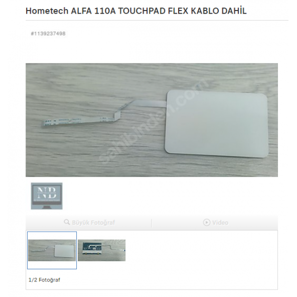 Hometech ALFA 110A TOUCHPAD FLEX KABLO DAHİL ürün görseli 1