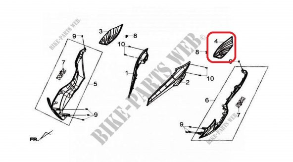 SYM JOYMAX 250İ SOL ALT PASPAS - Resim 2