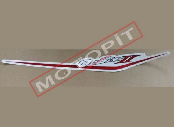 Sticker ORBİT II / Arka Sağ / Beyaz Kırmızı ürün görseli 1