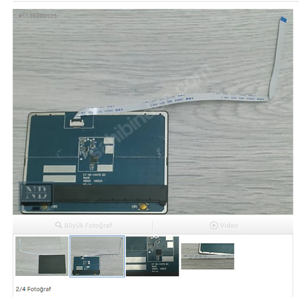 HOMETECH HT BOOK 14-232B , N1401A TOUCHPAD KABLO DAHİL - Resim 2