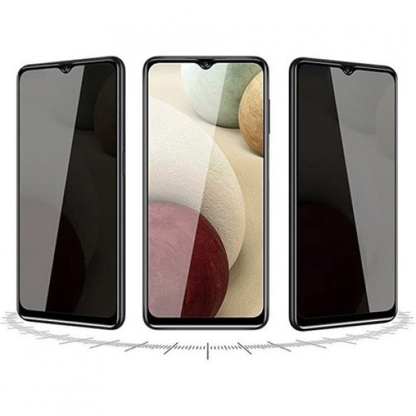 Samsung Galaxy A34 Uyumlu Tam Kaplayan Prıvacy Parlak Hayalet  Cam Ekran Koruyucu Gizli Cam ürün görseli 1
