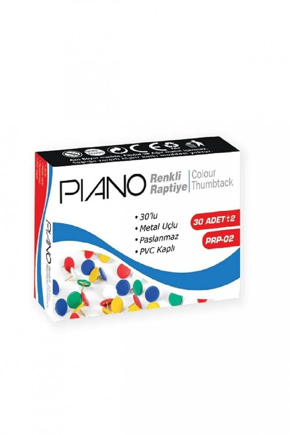 Piano Renkli Metal Uçlu Raptiye ürün görseli 1