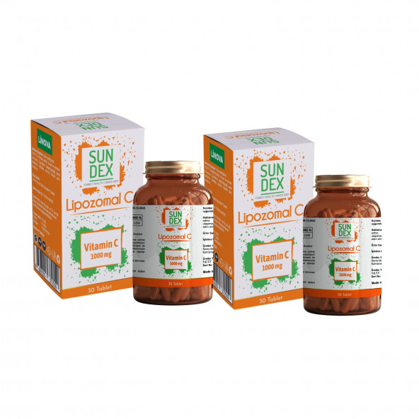 SUNDEX 2li Paket Lipozomal C 1000 mg 30 Tablet ürün görseli 1