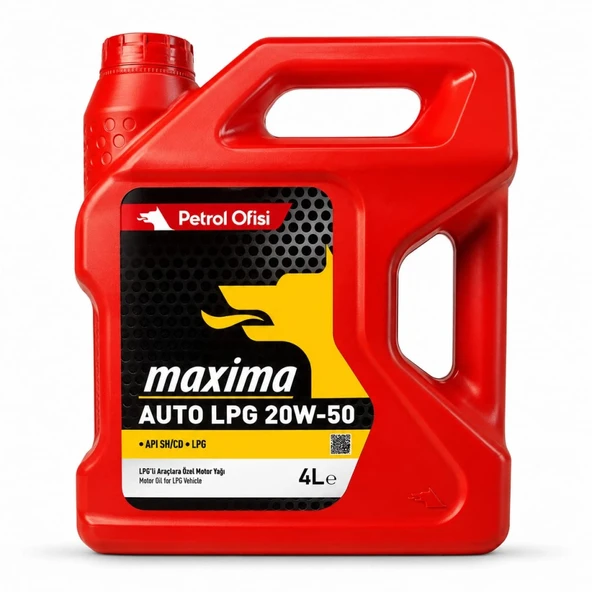 PETROL OFİSİ MAXIMA AUTO LPG 20W-50 4LT ürün görseli 1