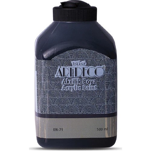 Artdeco Akrilik Boya 500 ml Siyah ürün görseli 1
