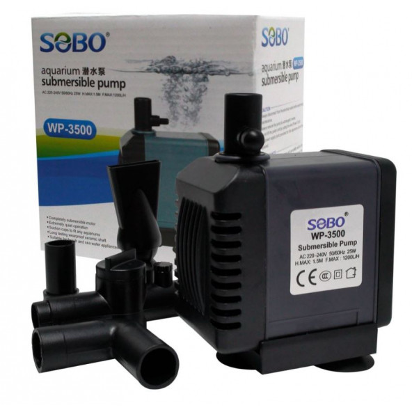 Sobo WP-3500 Akvaryum Kafa Motoru 1200Lt/Saat 25W ürün görseli 1