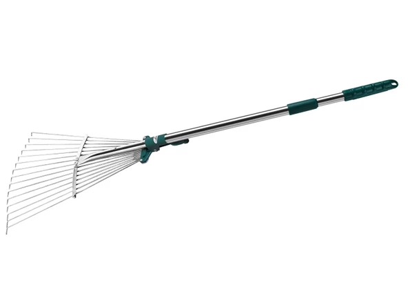 Raco 53744 Teleskopik Saplı Ayarlı Metal Çim Tırmığı 18 - 56 Cm ürün görseli 1