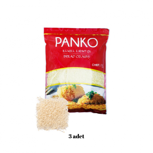 Chefline Panko Klasik Orta Boy 1 kg x 3'lü ürün görseli 1